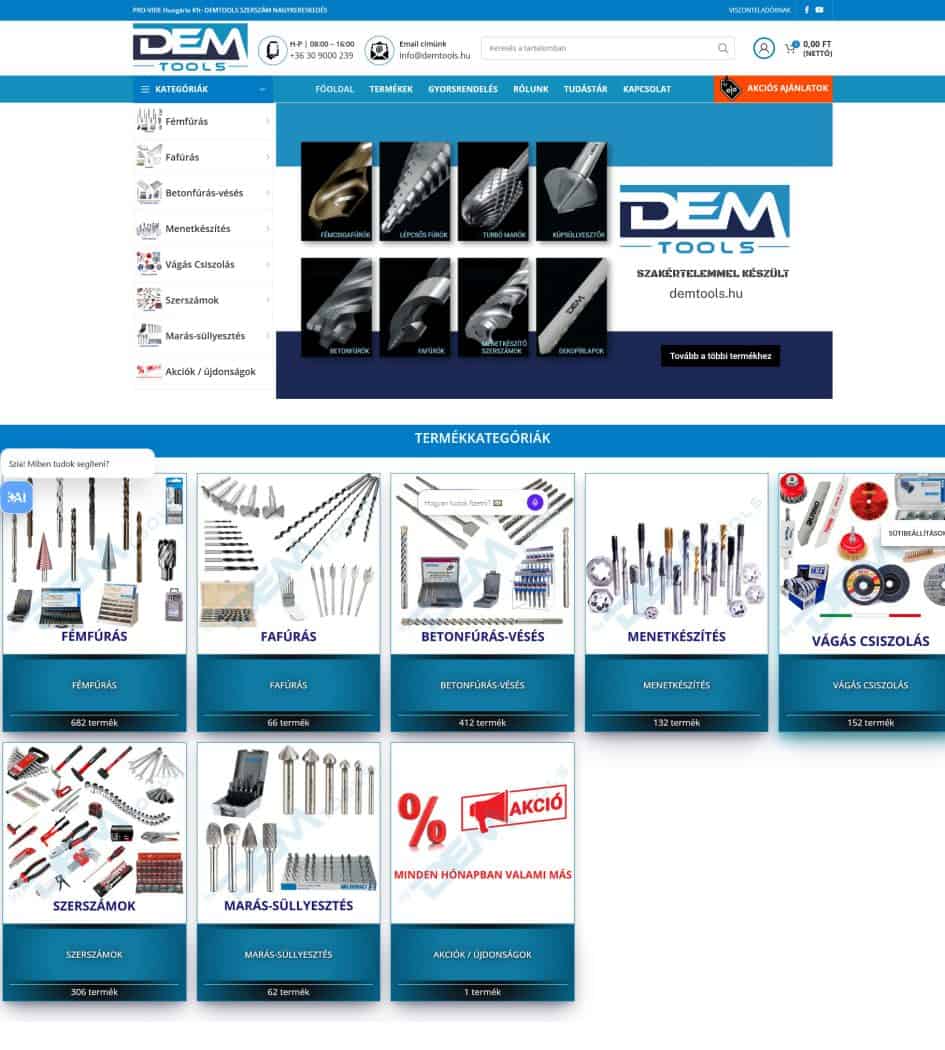 Szerszámszállító -webshop